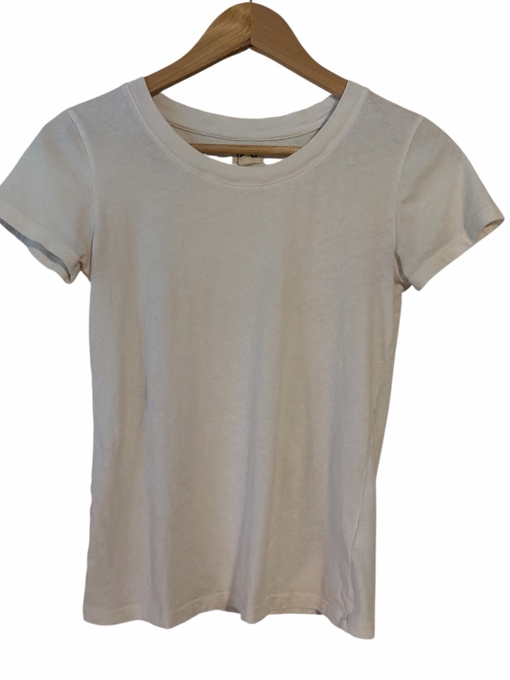 L’Agence 100% Cotton Cory T-Shirt Vintage White Women’s XS Minimalist Core